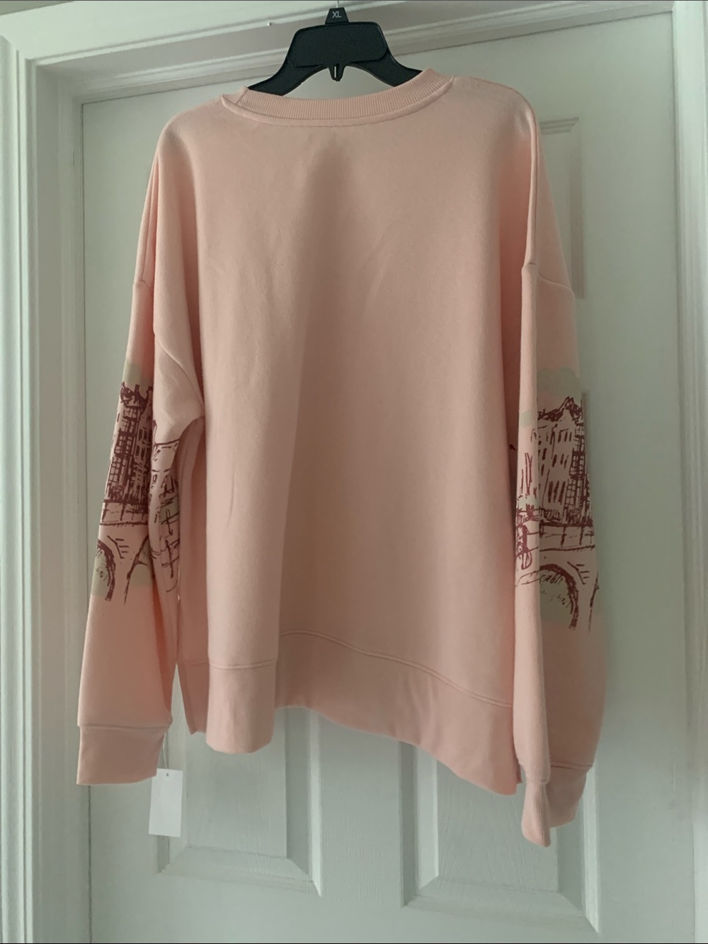 Amsterdam Skyline Crewneck Sweatshirt - Soft Pink - Picture 3 of 4